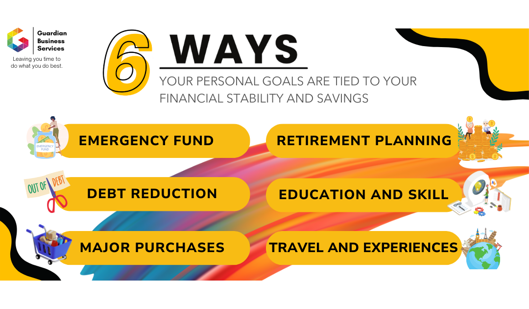 6 Ways Your Personal Goals Are Tied to Your Financial Stability and Savings